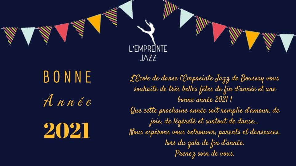 Carte de voeux 2021 danse 