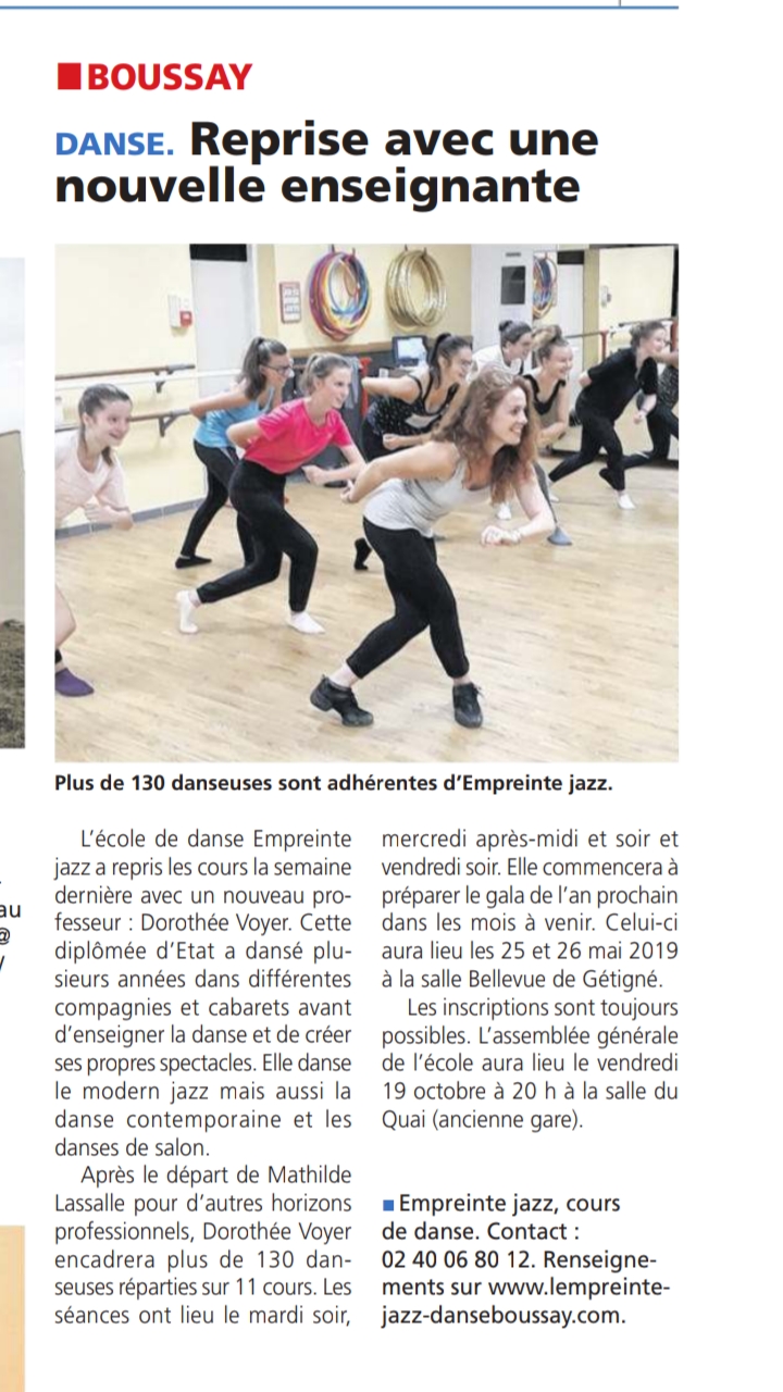 Parution presse 27 Septembre 2018 - Hebdo